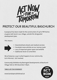 Protect Baschurch leaflet