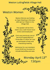 Weston Women Open Evening